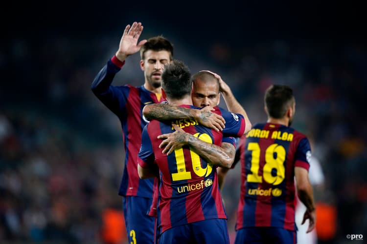 Lionel Messi and Dani Alves, Barcelona