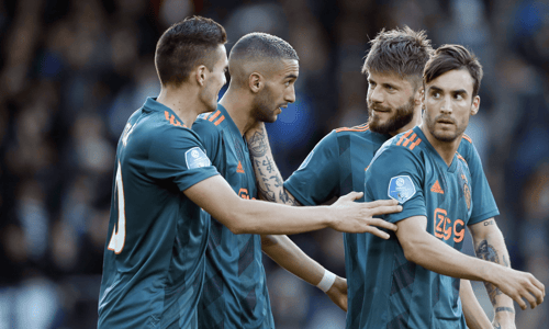 Hakim Ziyech, Nicolás Tagliafico, Lasse Schöne, Dusan Tadic, Ajax