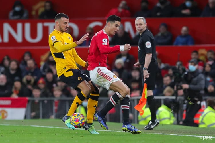 Man Utd forward Cristiano Ronaldo had a frustrating time against Wolves