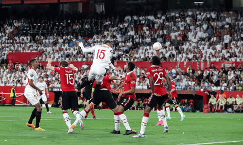 Younes En-Nesyri, Sevilla vs Manchester United