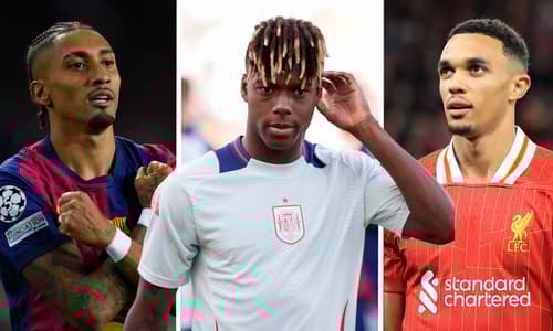 Raphinha, Nico Williams, Trent Alexander-Arnold