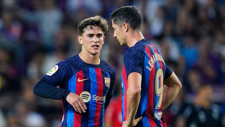 Gavi and Robert Lewandowski