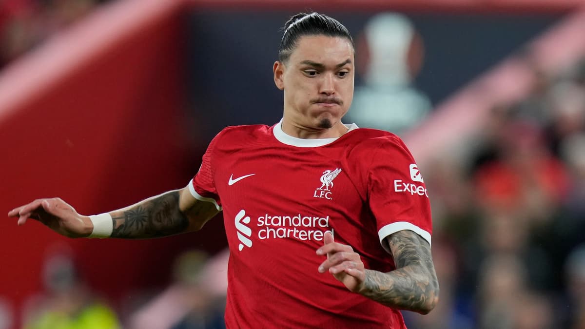 Darwin Nunez in action for Liverpool against Union SG