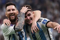 Lionel Messi, Julian Alvarez, World Cup 2022