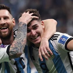 Lionel Messi, Julian Alvarez, World Cup 2022