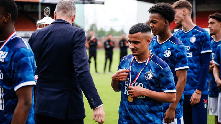 Amir Rais won afgelopen seizoen met Feyenoord Onder-21 de KNVB Beker.