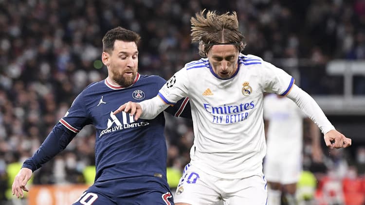 Lionel Messi and Luka Modric