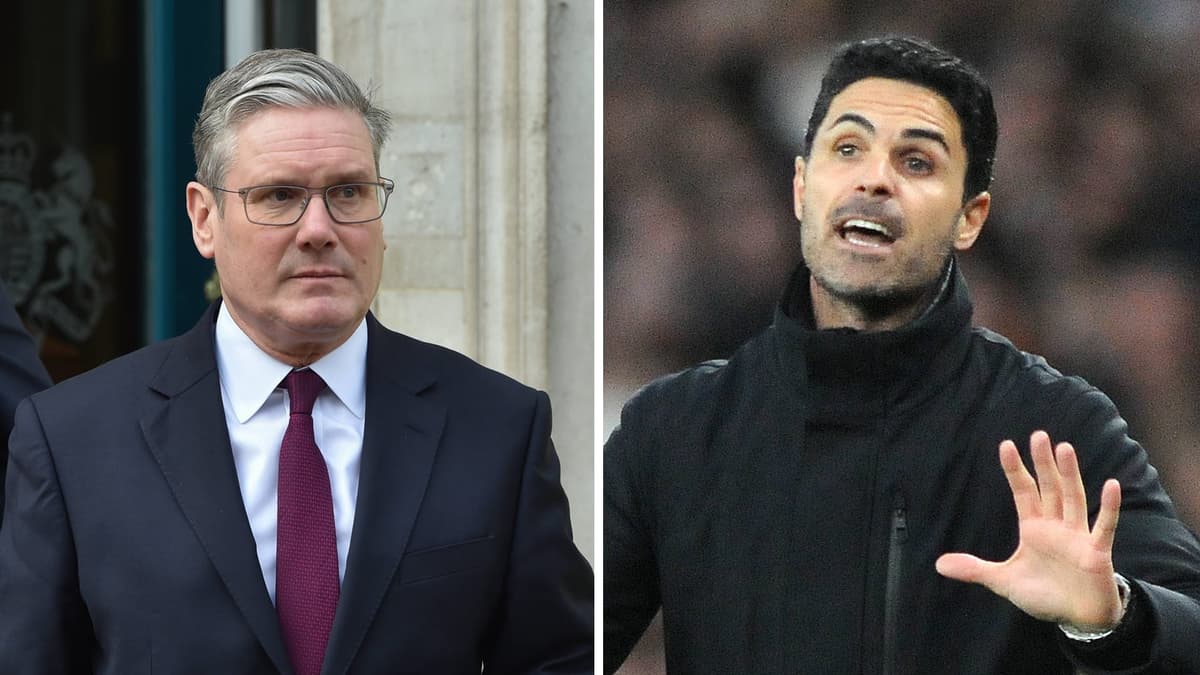 Keir Starmer and Mikel Arteta.