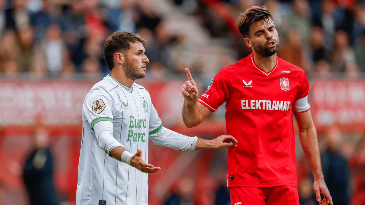 Santiago Giménez, Robin Pröpper, FC Twente vs Feyenoord