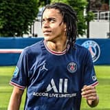 Ethan Mbappe in PSG training.