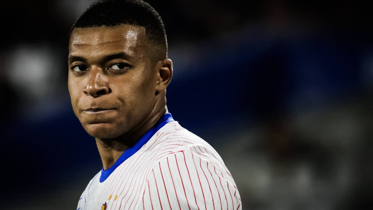 Real Madrid's Kylian Mbappe playing for France against Canada in 2024