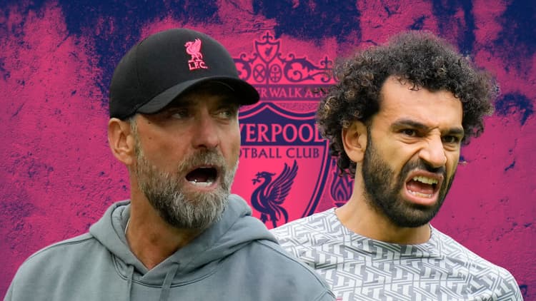 Jurgen Klopp and Mohamed Salah