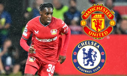 Jeremie Frimpong, Man Utd, Chelsea, badge GFX