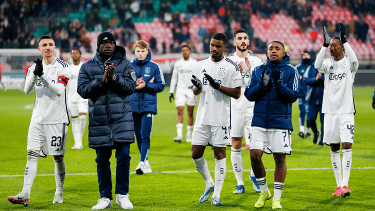 Ar'jany Martha en Jorrel Hato afgelopen seizoen. Beiden zijn afkomstig uit de jeugdopleiding van Sparta. Martha speelt inmiddels bij Beerschot in België.
