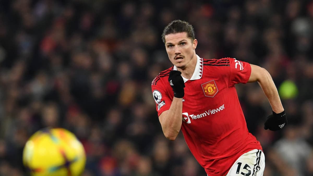 Marcel Sabitzer in action for Man Utd