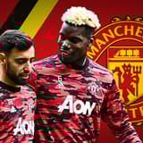 Bruno Fernandes, Paul Pogba, Man Utd