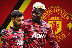 Bruno Fernandes, Paul Pogba, Man Utd