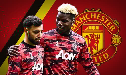 Bruno Fernandes, Paul Pogba, Man Utd