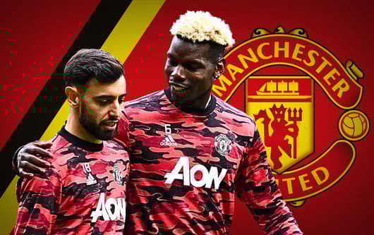 Bruno Fernandes, Paul Pogba, Man Utd