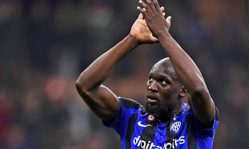 Inter Milan's Chelsea loanee Romelu Lukaku