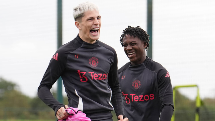 Alejandro Garnacho and Kobbie Mainoo, Man Utd