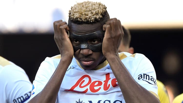 Victor Osimhen was linked with a move to Manchester United in the summer