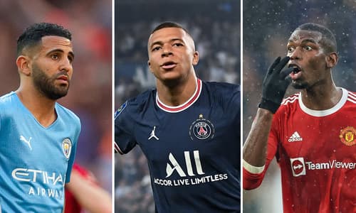 Riyad Mahrez, Kylian Mbappe and Paul Pogba - all Paris natives