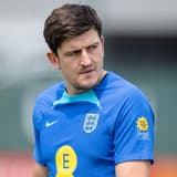 Harry Maguire in training with England