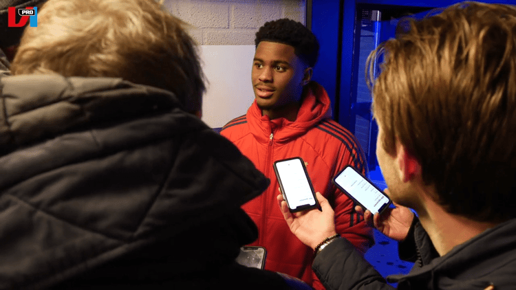 Jorrel Hato begon het seizoen nog bij de Onder 18 van Ajax 