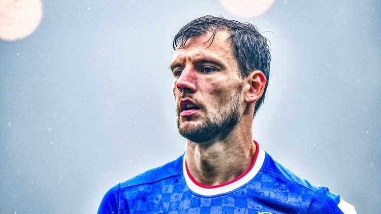 Borna Barisic in action during the 2023 Scottish Cup final