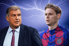 Frenkie de Jong, Joan Laporta