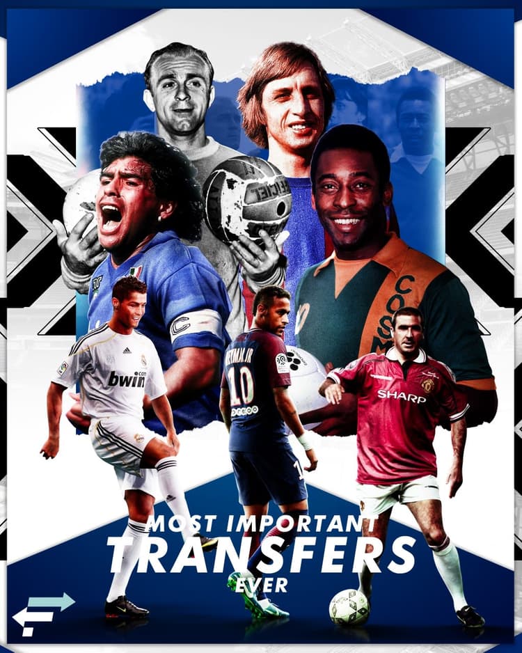FootballTransfers chose Johan Cruyff as the most important transfer ever