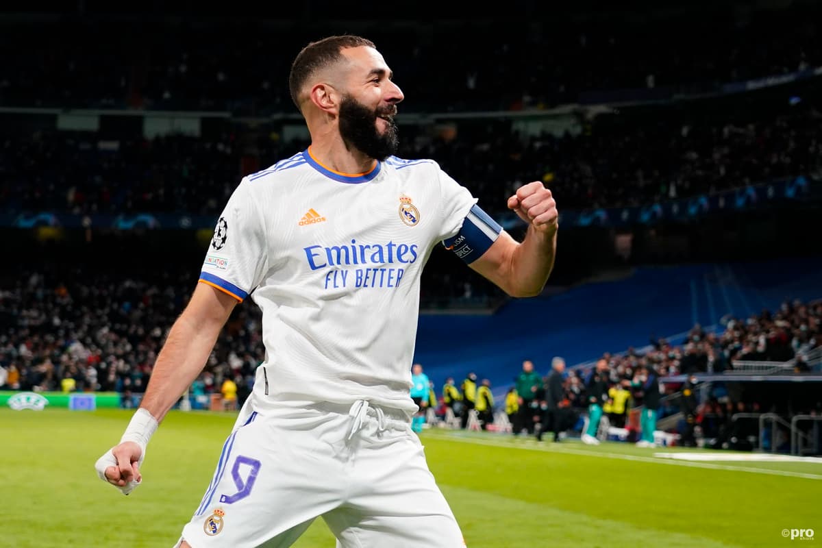 Karim Benzema celebrates, Real Madrid v Shakhtar Donetsk in UCL