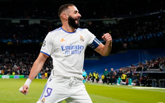 Karim Benzema celebrates, Real Madrid v Shakhtar Donetsk in UCL