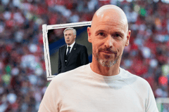 Erik ten Hag, Carlo Ancelotti, Man Utd, Real Madrid