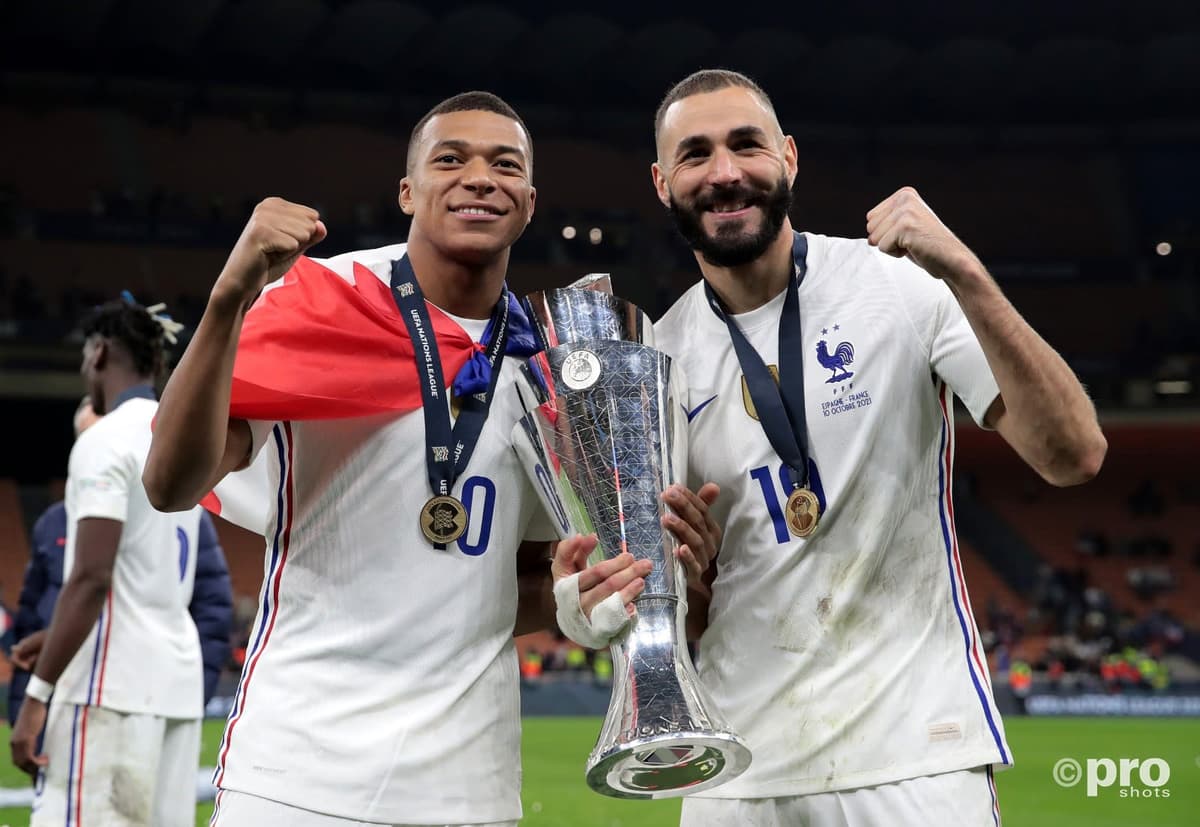 Kylian Mbappe, Karim Benzema, France, Nations League