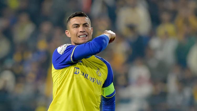 Cristiano Ronaldo in action for Al-Nassr