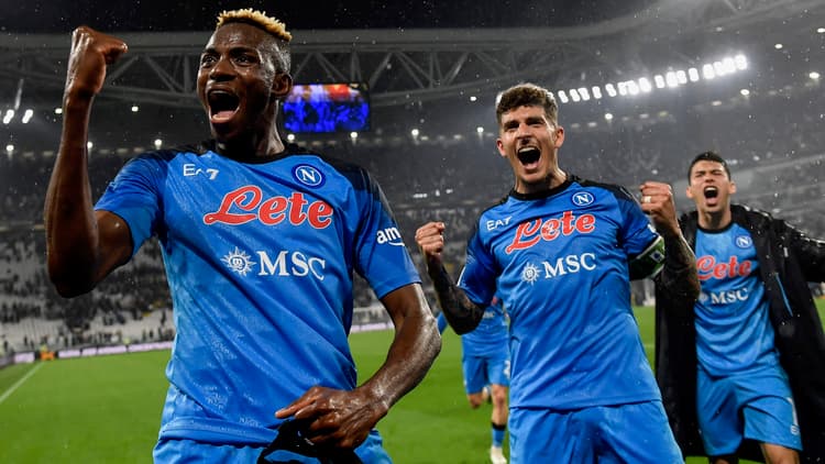 Victor Osimhen celebrating