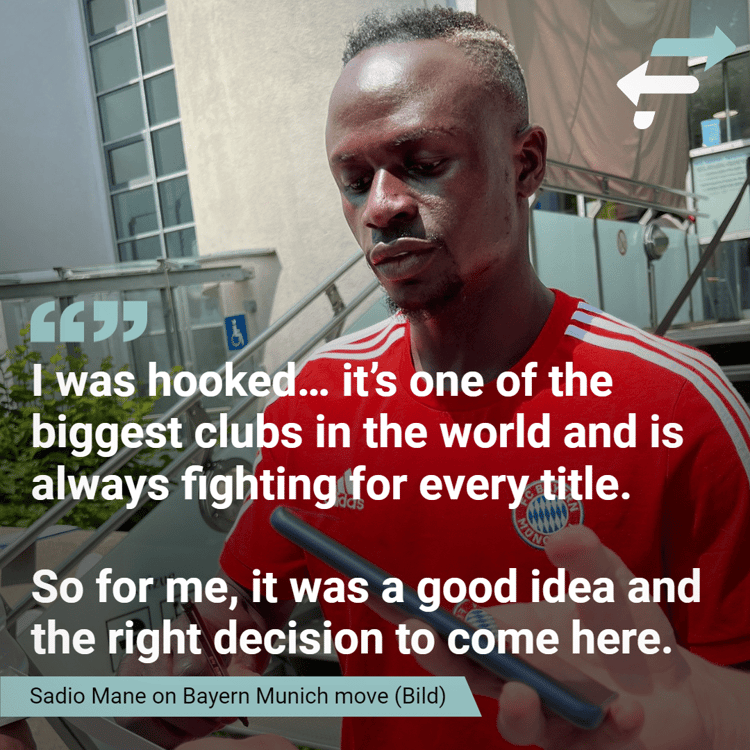 Sadio Mane quote gfx