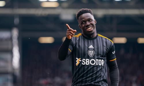 Wilfried Gnonto celebrates scoring a goal