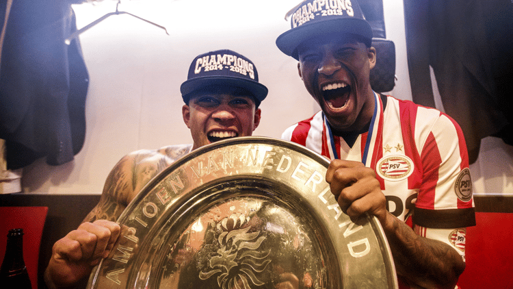 Georginio Wijnaldum speelde 135 wedstrijden voor Feyenoord en 154 wedstrijden voor PSV.