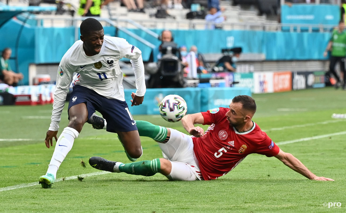 Barcelona's Ousmane Dembele picked up an injury playing for France against Hungary at Euro 2020.