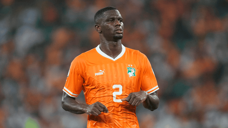 Ousmane Diomande in action for Ivory Coast