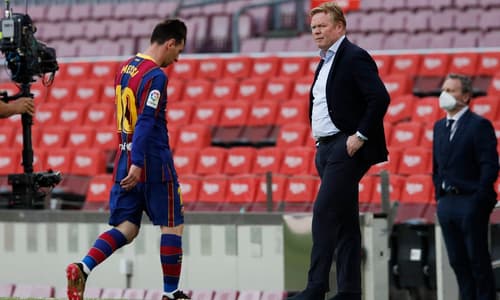 Koeman’s future at Barcelona will be decided ‘in a week or 10 days’ says president Laporta