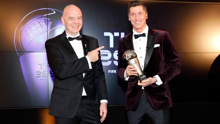 Robert Lewandowski won the 2021 award