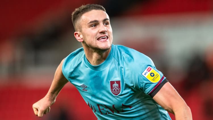 Man City's Taylor Harwood-Bellis is on loan at Burnley