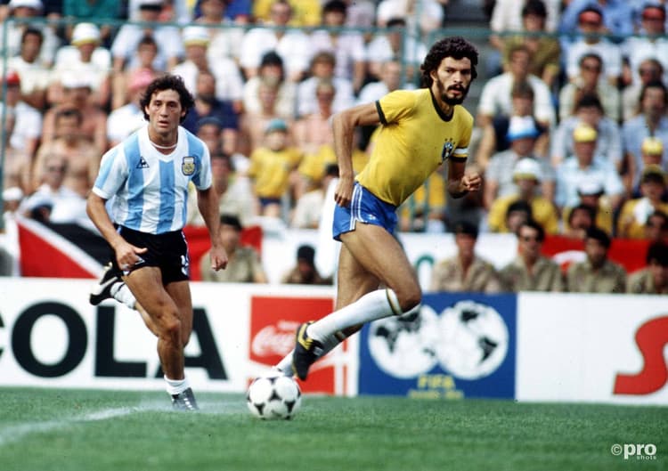 Socrates, Brazil legend, 1982 World Cup v Argentina