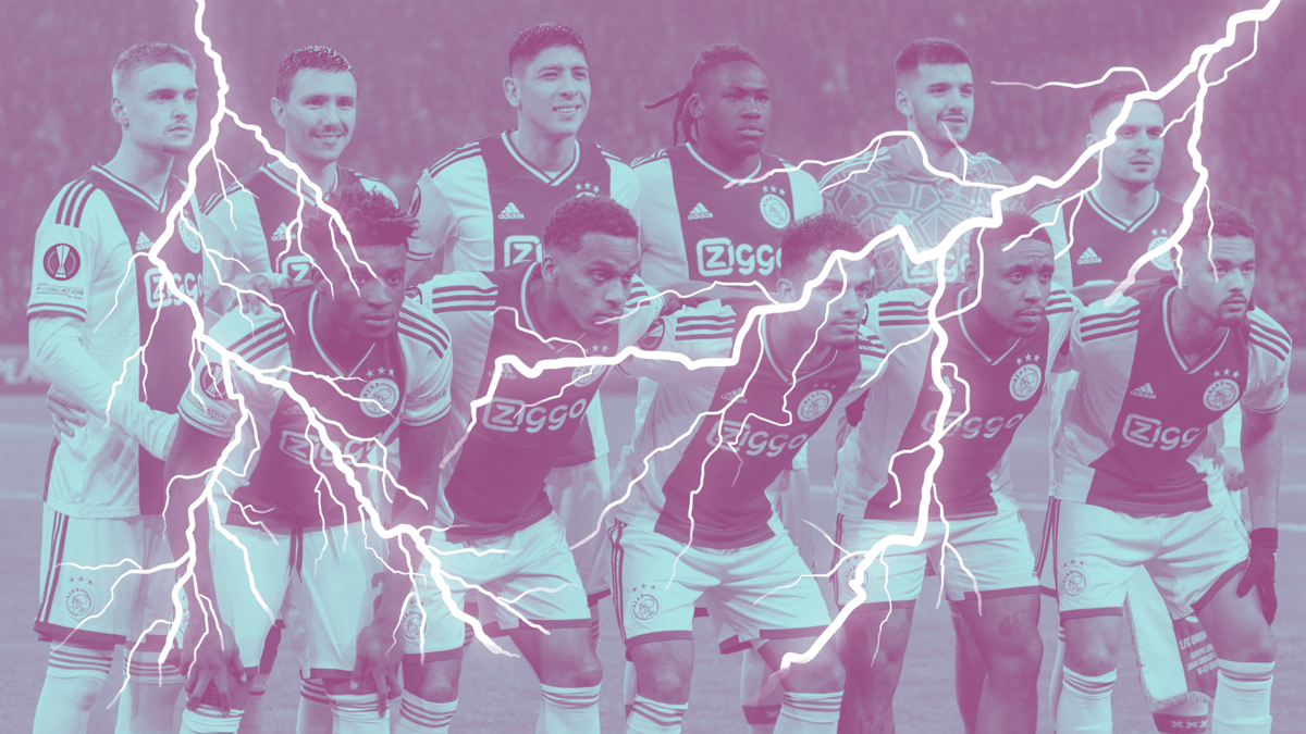 Ajax, Teamfoto, Bliksem