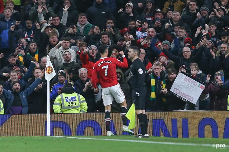 Ronaldo scored his first goal of 2022 against Brighton