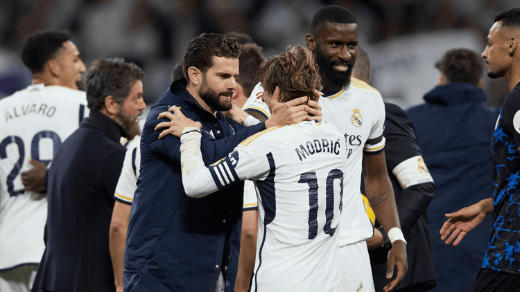 Real Madrid legends Nacho and Luka Modric.